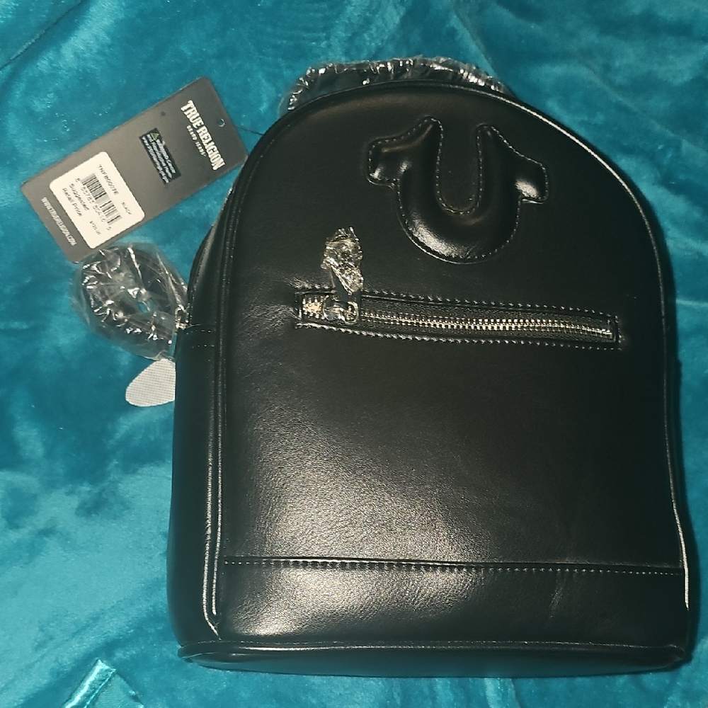 True Religion Sleek Black Backpack